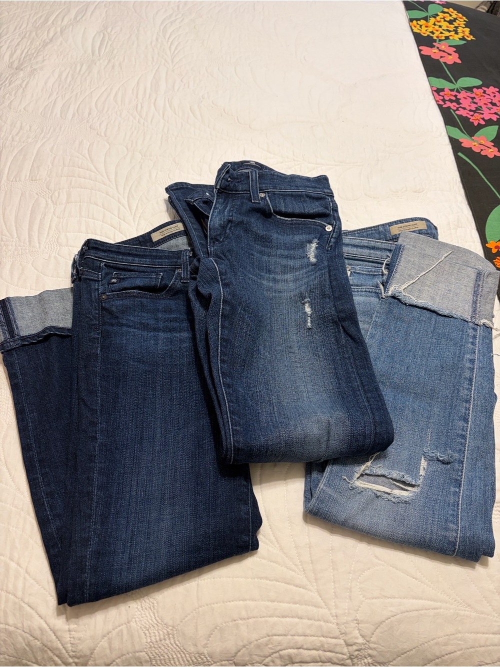 3 AG Distressed Jeans
